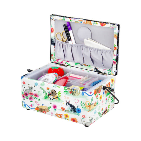 Rectangle Shape Sewing Storage Basket (available in 3 designs)